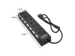 Hub Usb LAXISCREED 7 Portas com Interruptores