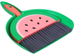 Conjunto De Mini Pá Lixo E Escova Pequena Para Mesa Carro