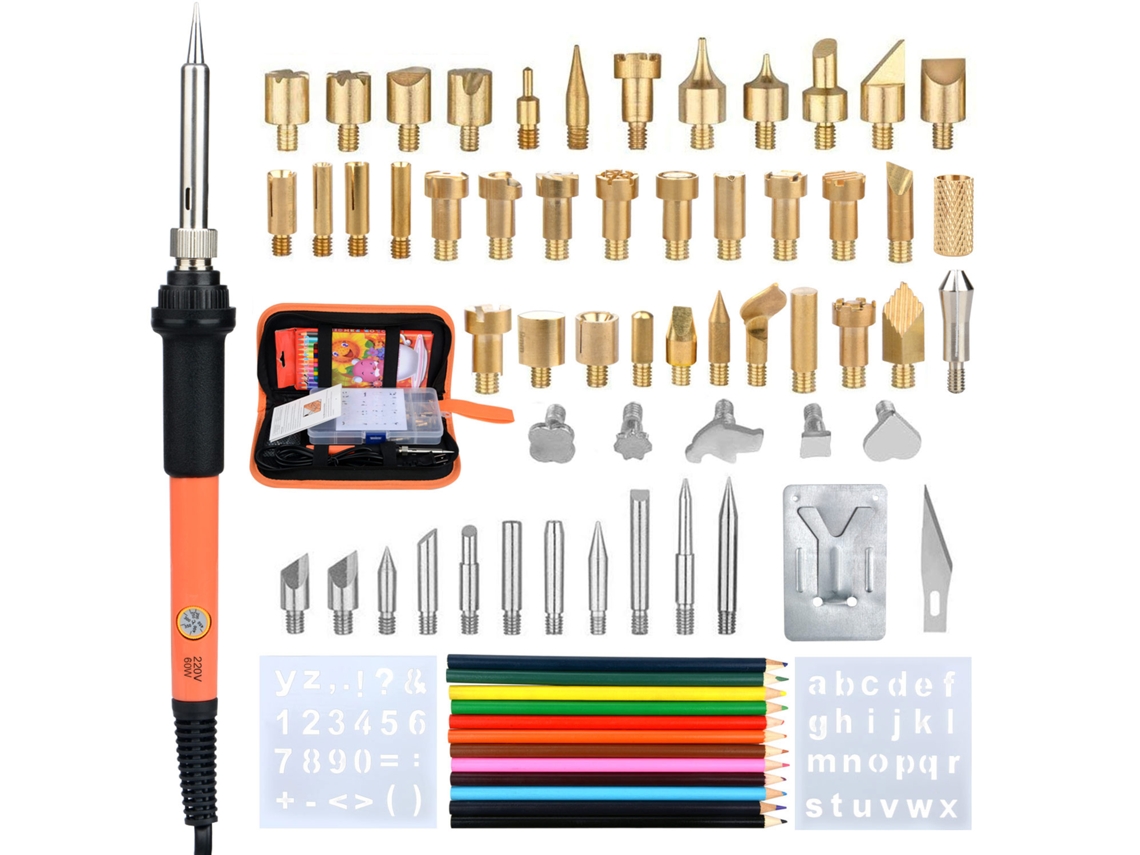 Kit Ferro Solda Eléctrica Gravura Madeira Ajustável