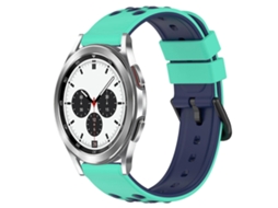 Pulseira De Silicone Poroso Bicolor Para Samsung Galaxy Watch4 Classic 42mm 20mm