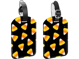 Conjunto De 2 Etiquetas Pretas Bagagem Viagem, Ideais O Halloween Perfeitas Bolsas, Malas E Bagagens, Com Alça