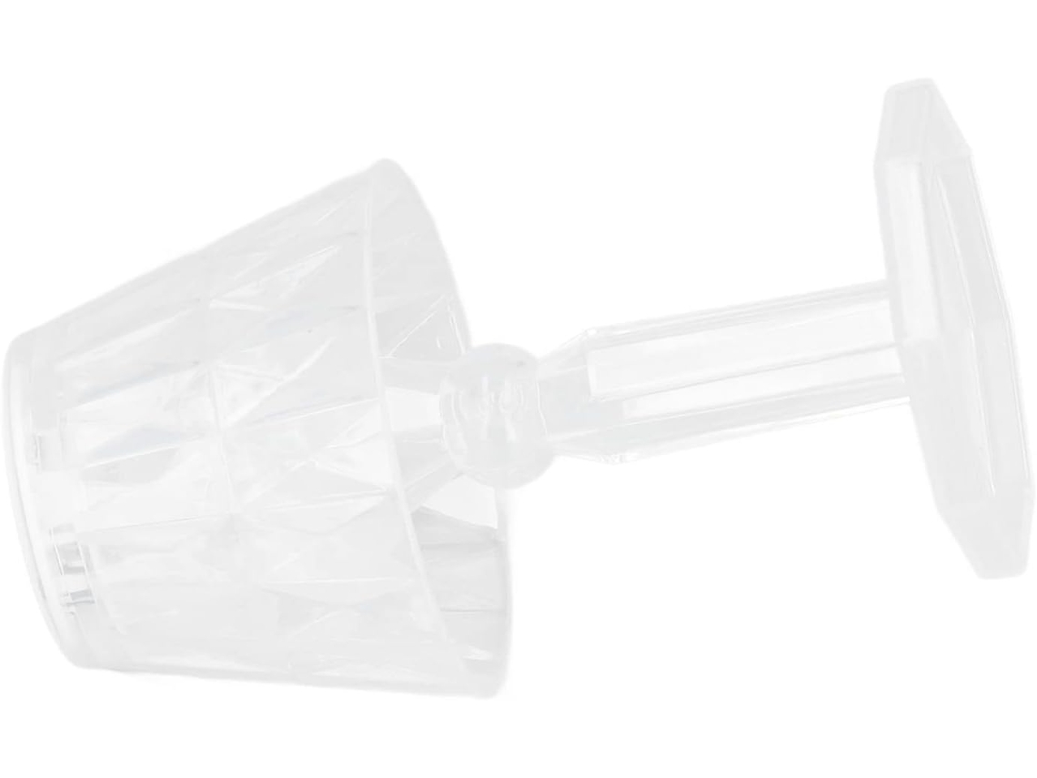 Abajur De Mesa Ftvogue Crystal, Luminária De Cabeceira Plástico Com Baterias Lr1130 Embutidas, Luz Noturna Branca Pura