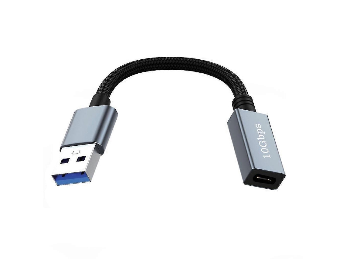 Adaptador De Extensão Usb Macho De 10 Gbps (30 Cm) Para Type-c Fêmea, Adequado Para Carregadores De Laptops E Pcs.