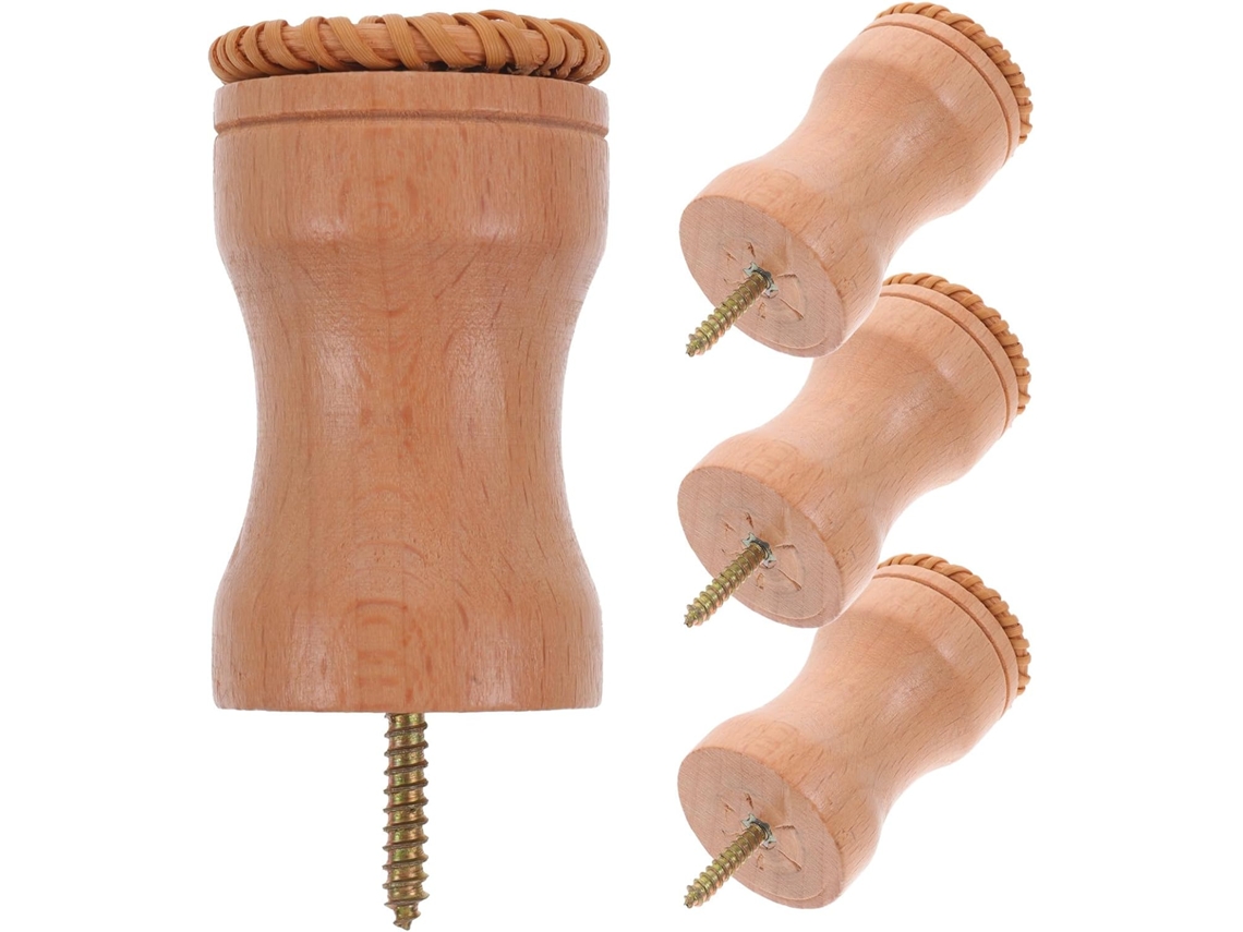 Conjunto Conjunto De 4 Em Madeira Ganchos