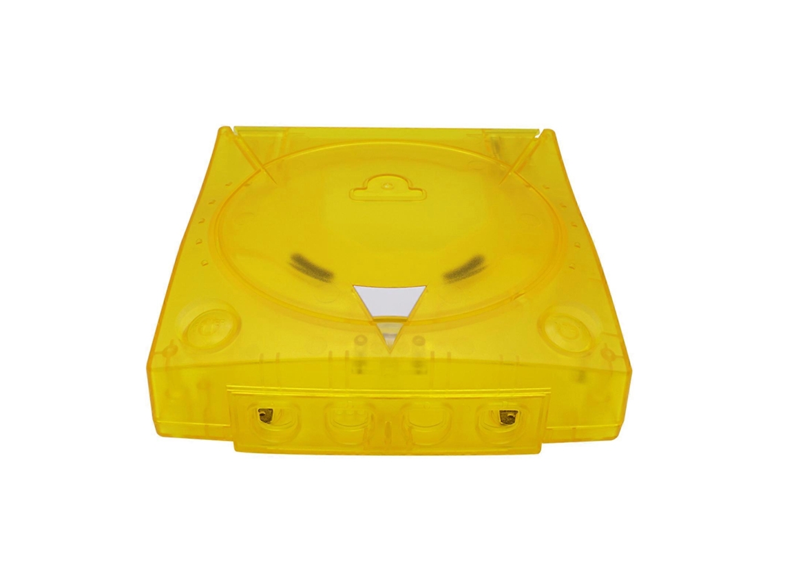 Caixa De Substituição De Plástico Translúcido Para Console De Videogame Sega Dreamcast Dc Retro, Caixa Amarela Ly Ebike