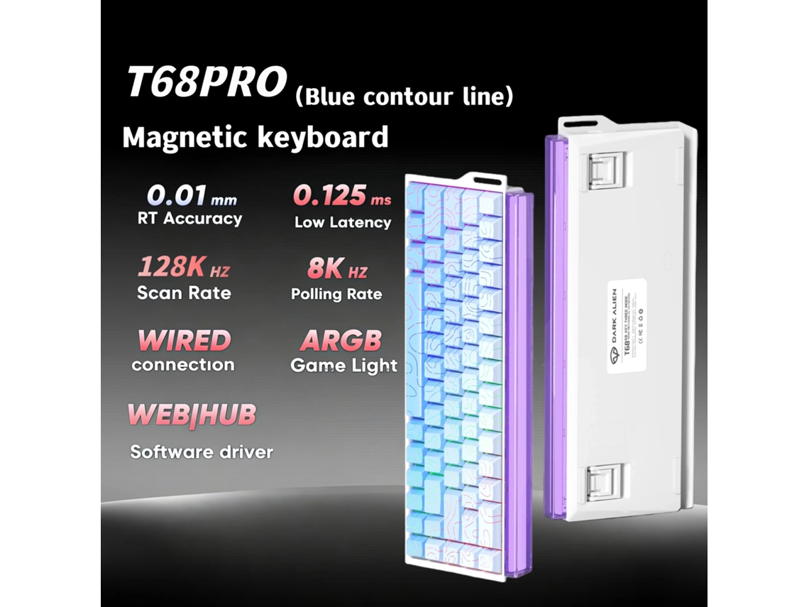 Teclado Com Interruptor Magnético E Resposta Rápida De 8k Mdug (azul)