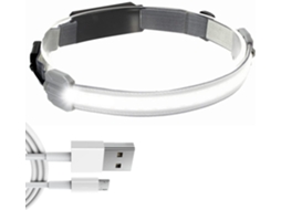 Farol Super Brilhante Recarregável Por Usb, Faixa De Luz Para Faixa De Cabeça, Faróis De 50000 Lúmens, Feixe Amplo, Iluminação De 210° Cob E