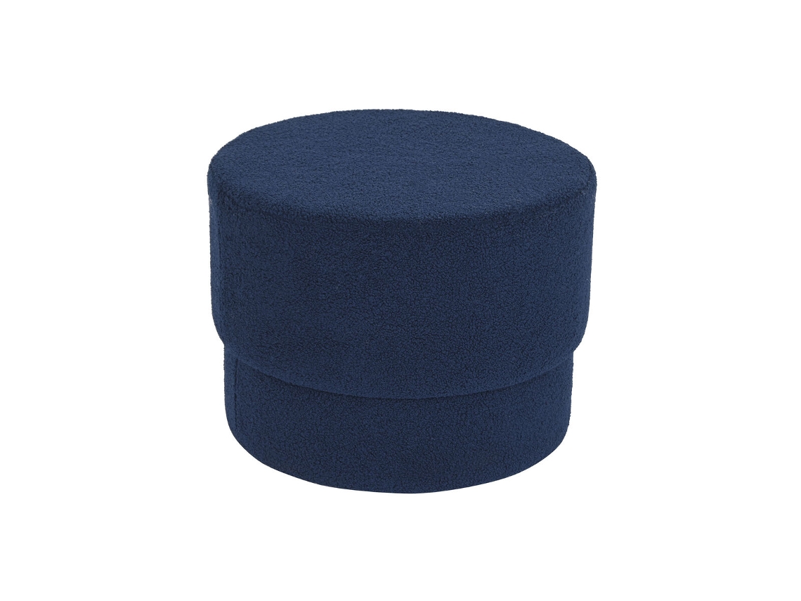 Repousa Pés DKD HOME DECOR Azul Veludo 55x55x40 cm