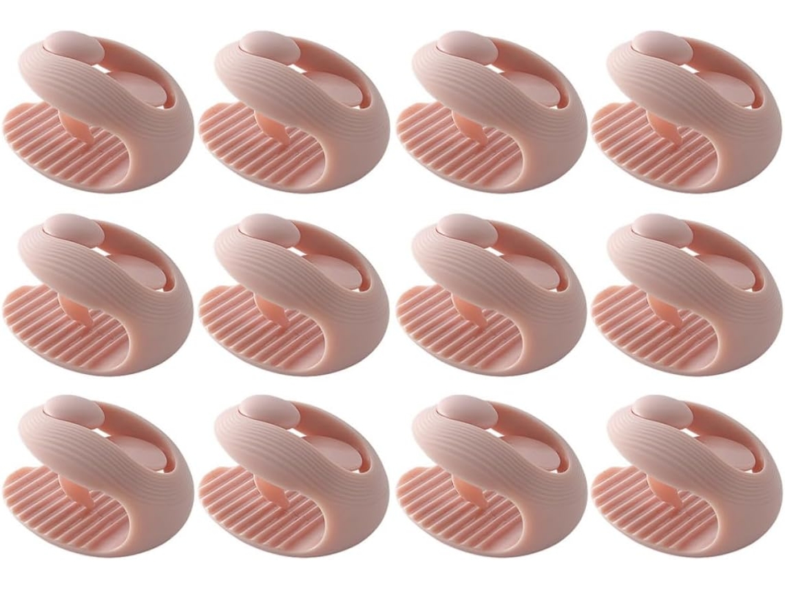 12 Prendedores Antiderrapantes Para Capas De Edredom E Colcha Na Cor Rosa Pêssego, Prendedores De Lençol, Acessórios De