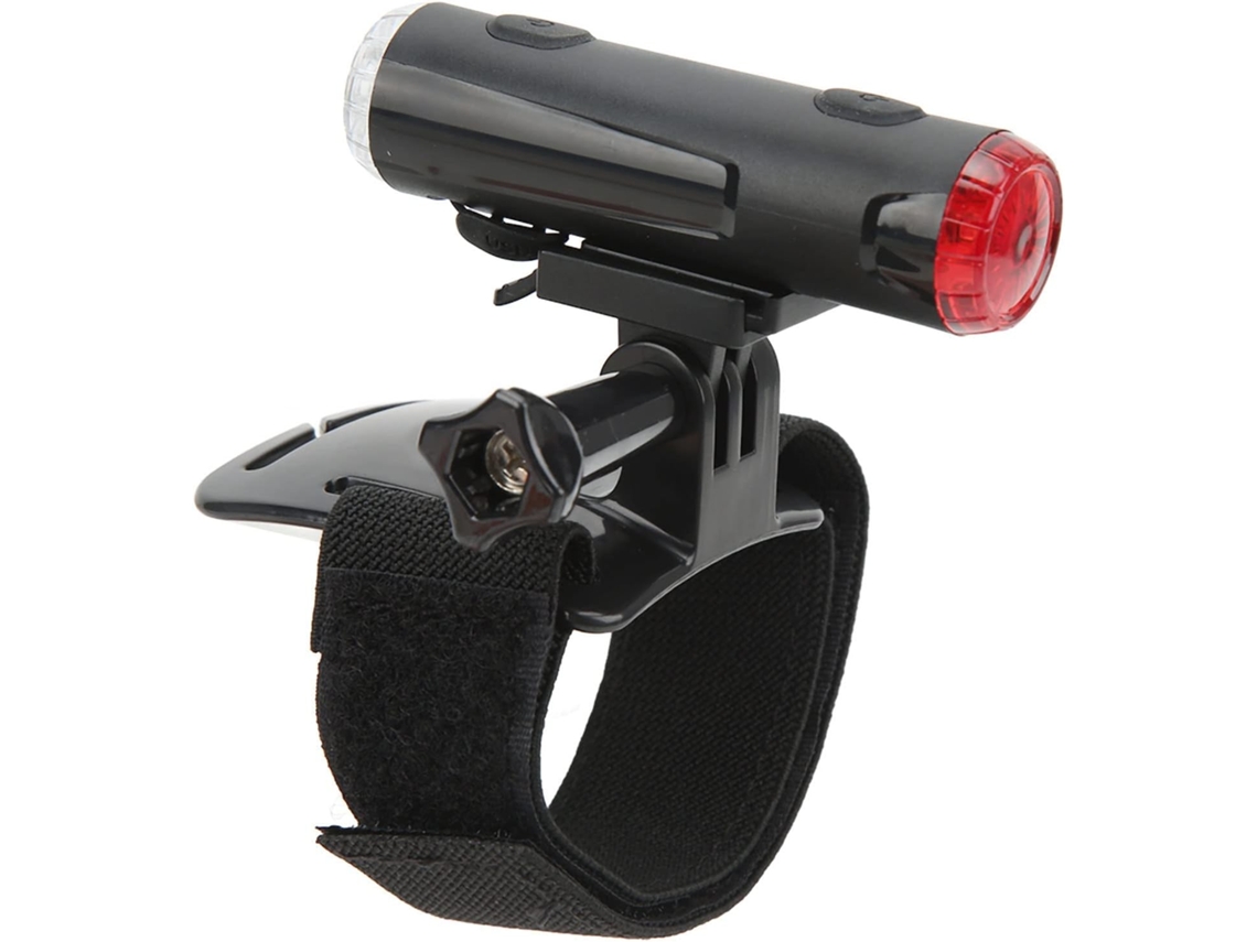 Luz De Capacete Recarregável Via Usb, Com Luzes Dianteira E Traseira