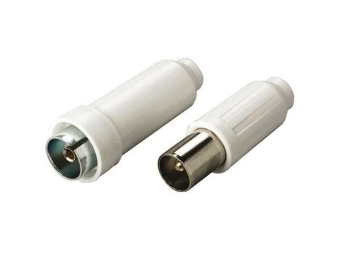 Plugue Tv Macho Fêmea 9,52mm Electraline