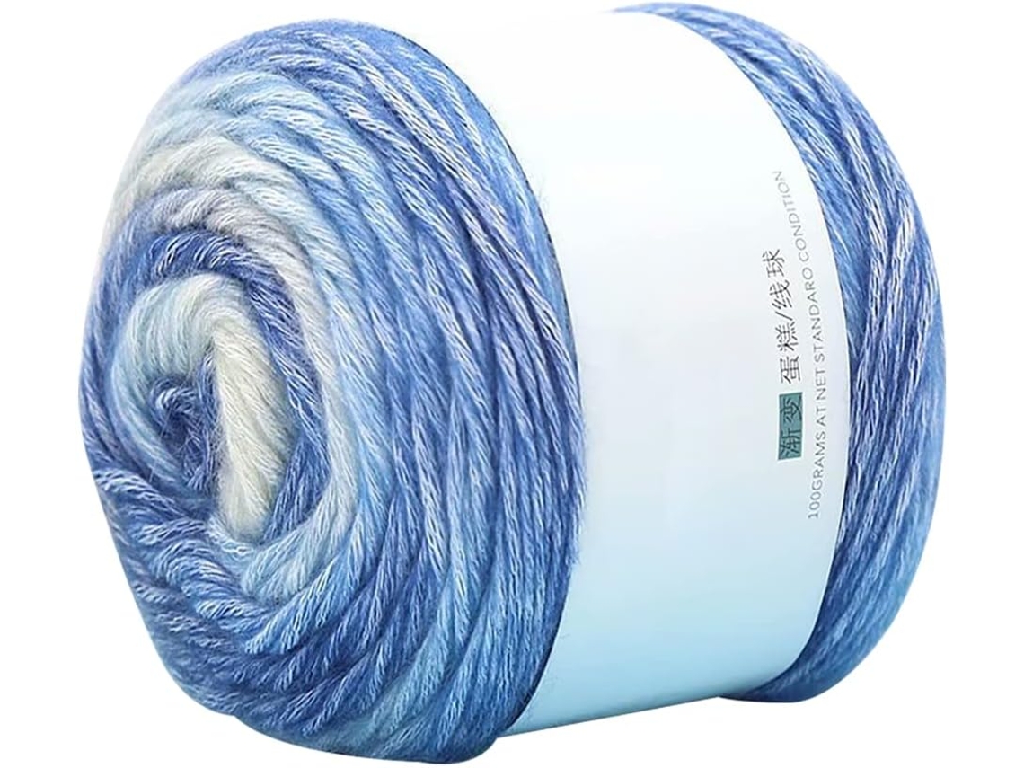 Lurelia Fio Algodão Macio Colorido 100g 240 Metros Multicolorido Para Tricô Crochê Mantas Artesanais