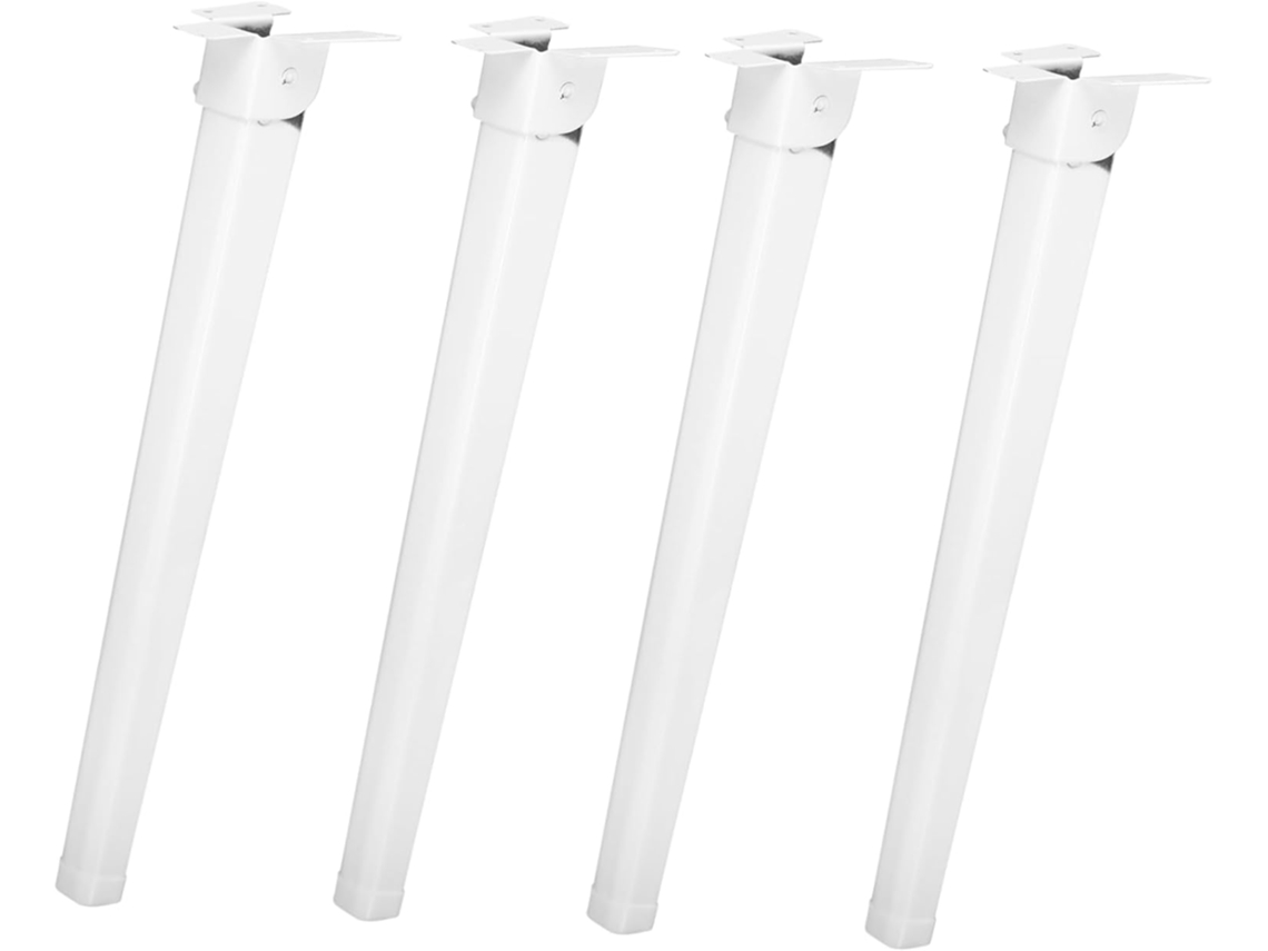 Popetpop Conjunto De 4 Pés Mesa Dobráveis Metal Com 28cm Altura Para Móveis, Mesas De Cama, Mesas De Notebook Acessórios