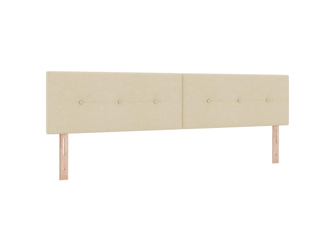 Cabeceira Led com Luzes de Tira Led Creme 200 cm Poliéster MAISON EXCLUSIVE