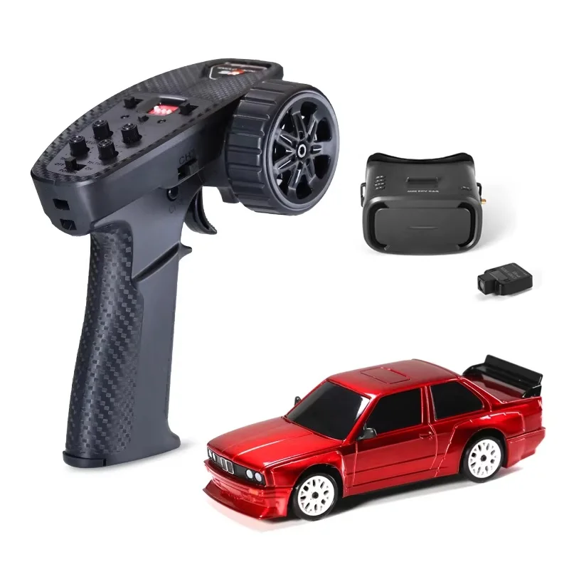 Carro de Drift Fpv com Controle Remoto Tamanho Miniatura, Equipado com Câmera Ao Vivo MDUG (vermelho)