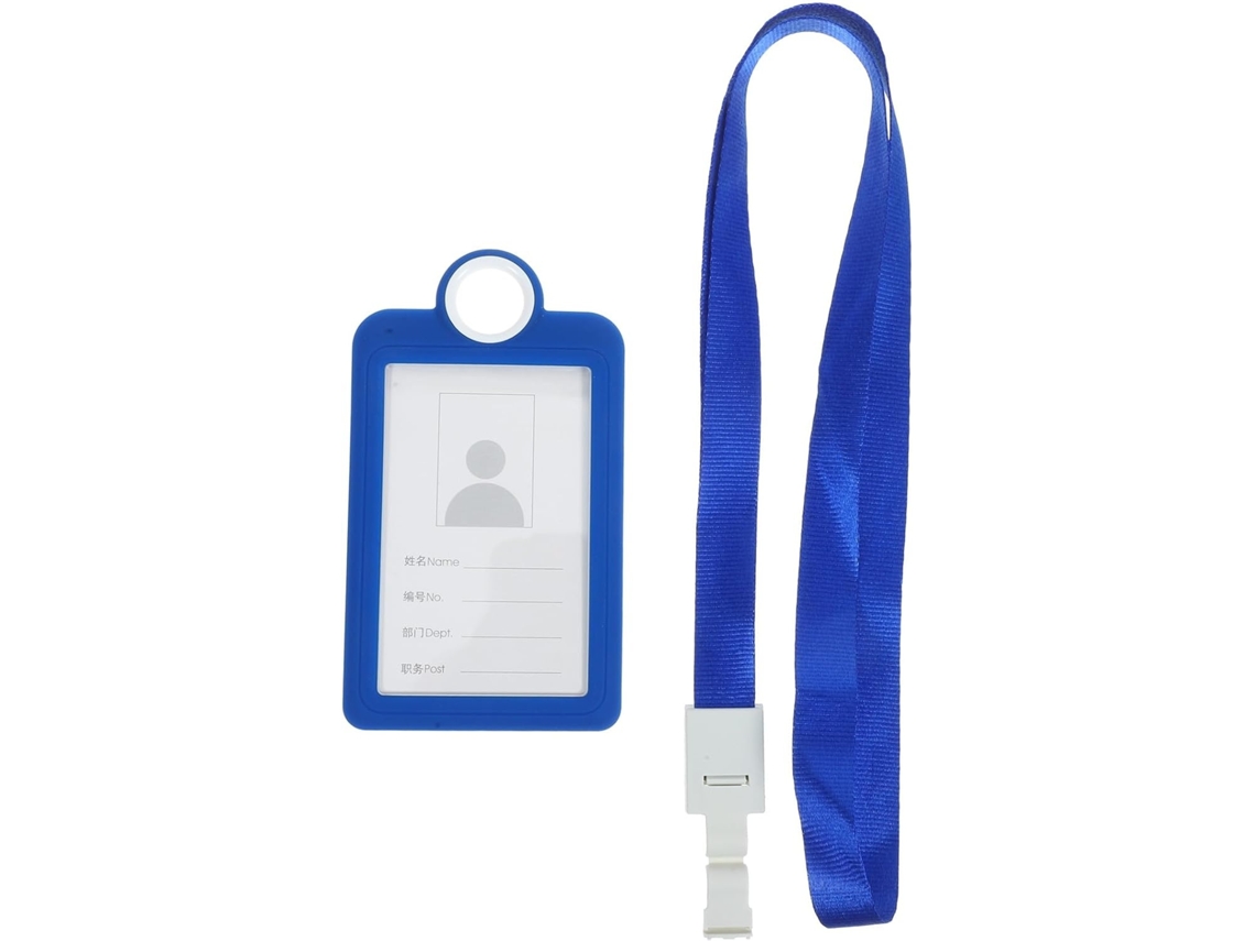 Lurelia Cordão Crachá Resistente Leve Em Silicone Para Escritório E Escola