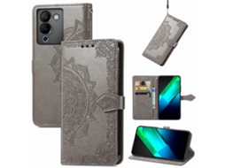 Capa De Celular Em Couro Com Estampa De Flor Mandala Para Infinix Note 12 G96