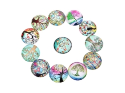 Cabochão de Vidro Redondo Prático de 20 Unidades ALLINLESS