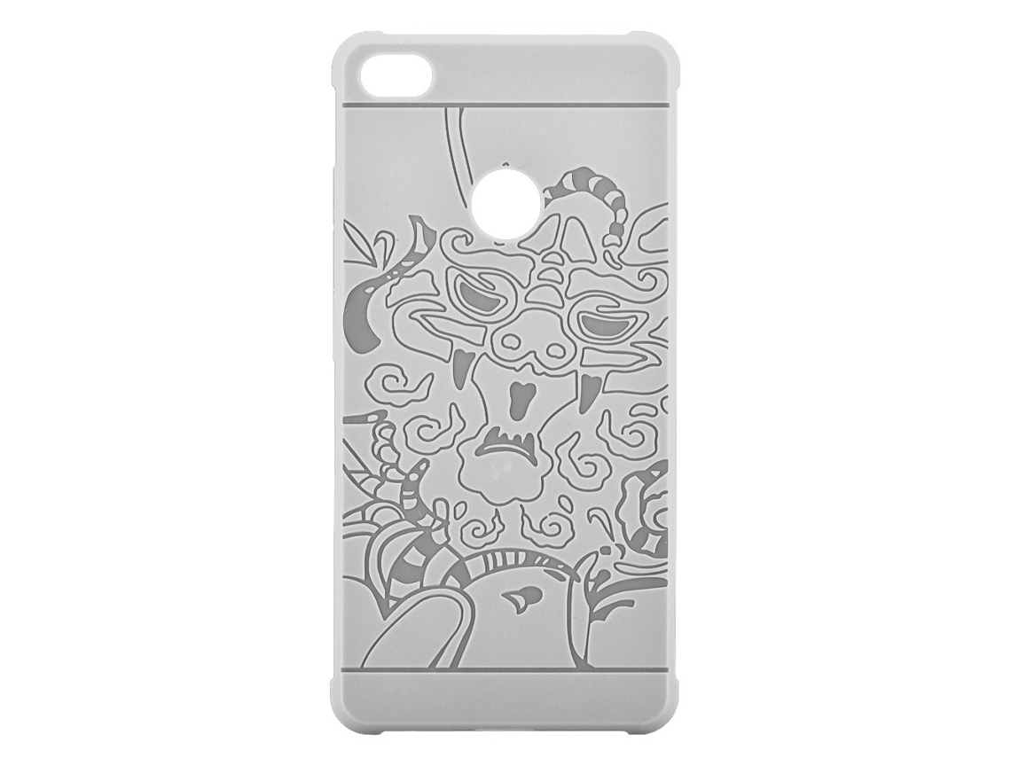 Capa de Telefone Capa de Telefone Nubia Z11 com Padrão de Dragão (cinza) EOOCOO (antichocagem, Macia)
