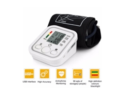 Monitor Pressão Arterial Braço com Deteção Ritmo Cardíaco Automática, para Saúde Cardiovascular STELASPLEN
