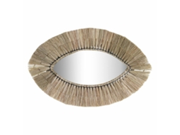 Espelho de parede DKD Home Decor Cristal Natural Jute (54 x 3 x 34 cm)