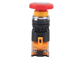 Botão De Emergência Auto Bloqueável 22mm Sunflare (cabeça De Cogumelo Grande)