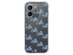 Capa Tumundosmartphone De Silicone À Prova De Choque Para Honor 600 Lite 5g Com Design De Scooter E Desenho Animado