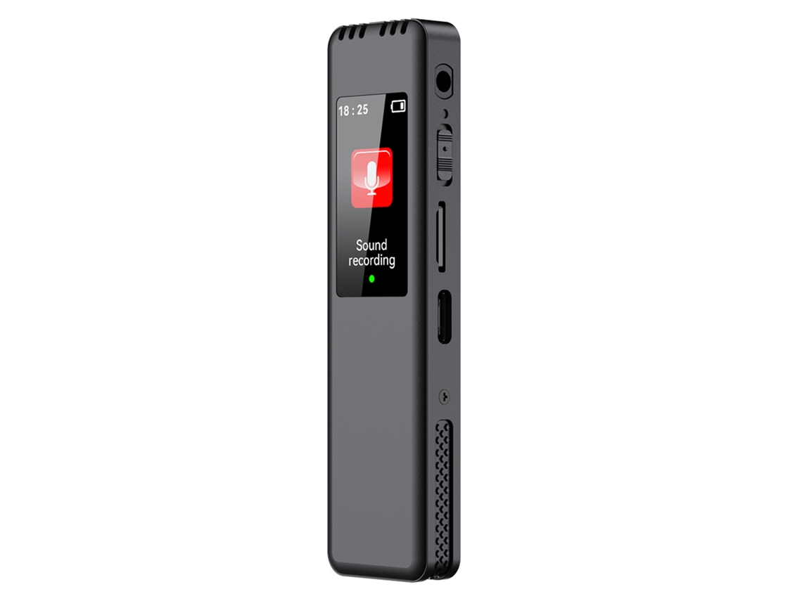 Gravador De Voz Digital Dispositivo De Gravação Por Ativação Por Voz Gravador De Áudio Portátil Com Reprodução