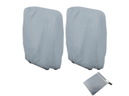 Capa Protetora Dobrável Para Espreguiçadeira, Impermeável E Anti Uv, Cobertura 210d Oxford Para Cadeira De Jardim, Cinza 71x110cm Btforus