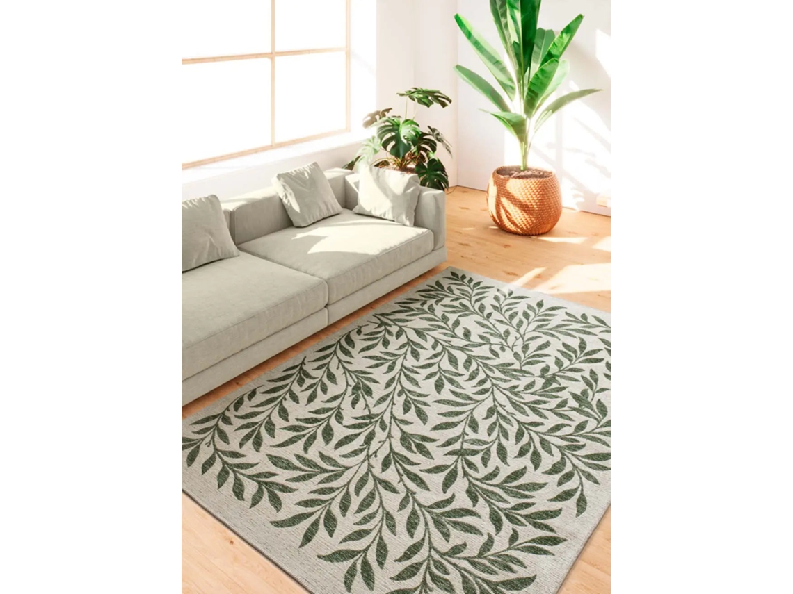 Tapete Exterior Motivos Florais ATTICGO Lua Verde 80x150 Cm