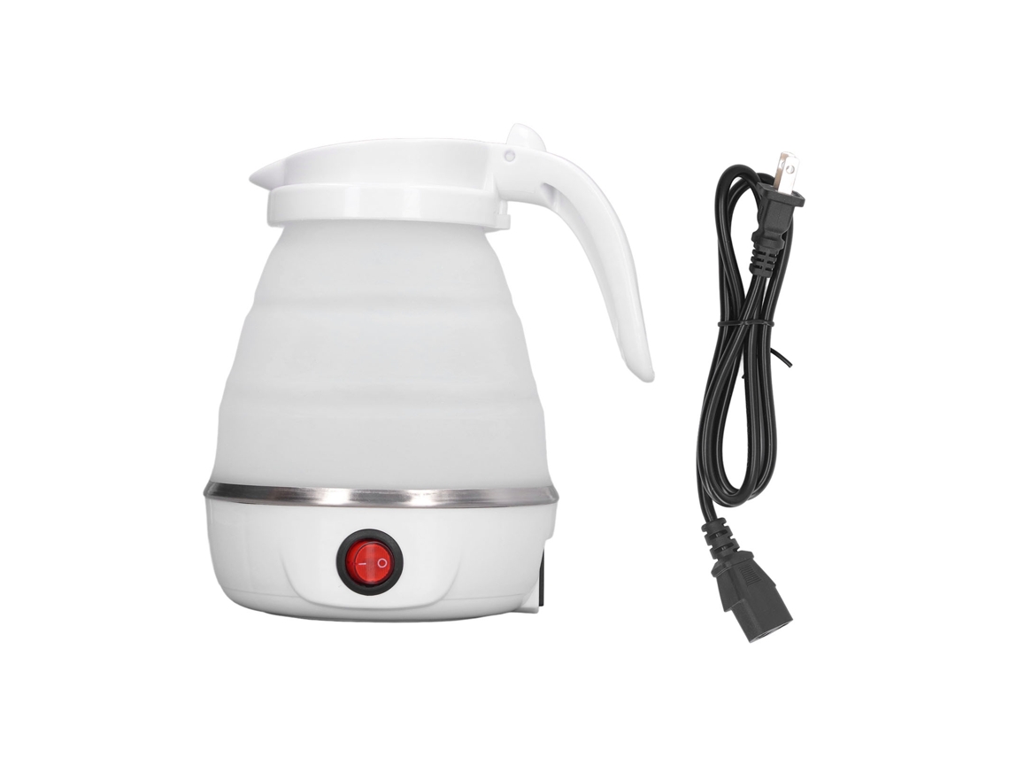 Chaleira elétrica dobrável 0.6l 400w portátil para viagem leite café chá água quente