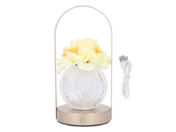 Lâmpada de Flor Artificial Led Regulável com Toque Recarregável Decorativa para Casa | S/MARCA