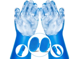 Unidades Luva Banho Pet Azul