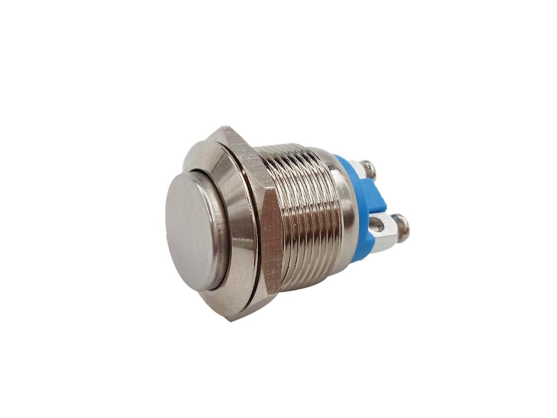 Botão de partida momentâneo à prova d'água, latão niquelado, 19 mm BRILVIBERA