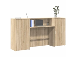 Vidaxl Balcão Recepção 200x50x103,5 Cm Deriv. Madeira Carvalho Sonoma
