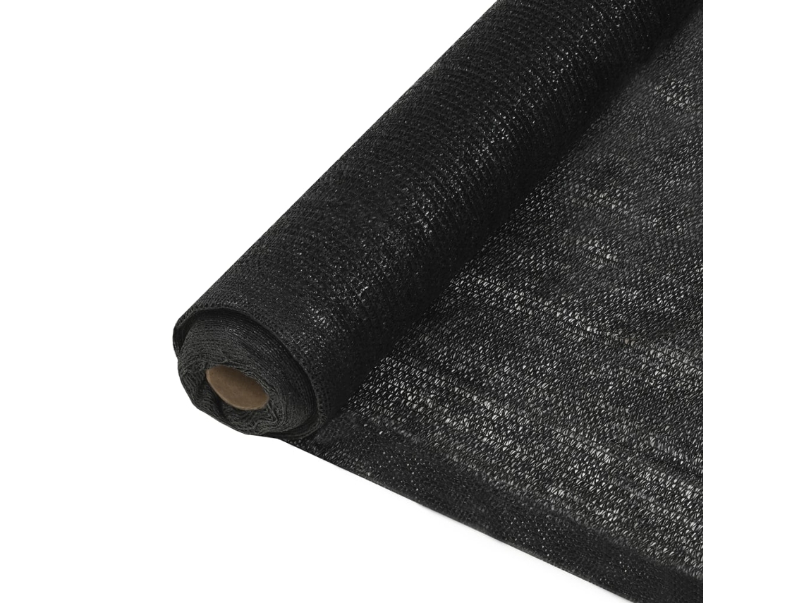 Vidaxl Rede De Ocultação Para Privacidade Pead 1,5x25 M Preto