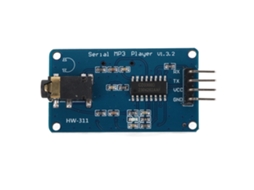 Módulo Reprodutor Mp3 Controle Uart Com Socket Cartão De Memória E Interface Serial Ttl