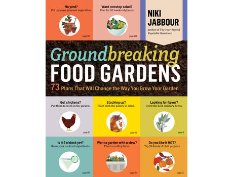 Livro Groundbreaking Food Gardens de Niki Jabbour (Inglês)