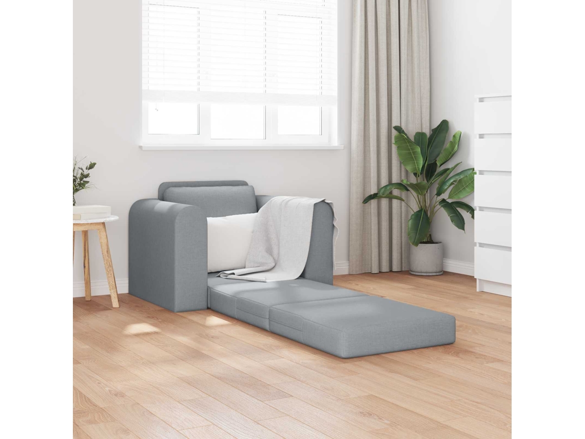 Vidaxl Sofá-cama Cinzento-claro 98 X 71 X 83 Cm Tecido