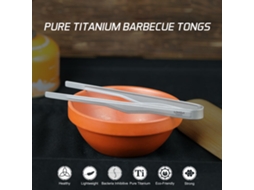 Tongs de Titânio para Churrasco Lixada