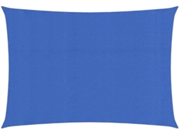 Vela De Sombra Azul Para Pátio, Terraço Com Proteção Uv Impermeável