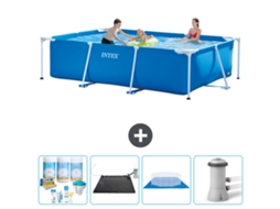 Intex Piscina Com Estrutura Retangular - 300x200x75 Cm - 5-peças S20836