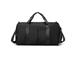 (preta) Bolsa De Viagem, Bolsa De Ombro Para Academia, Divisórias Para Itens Molhados E Secos