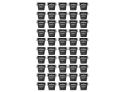 50pcs Vasos Hidropônicos Quadrados, Preto/Branco S/MARCA