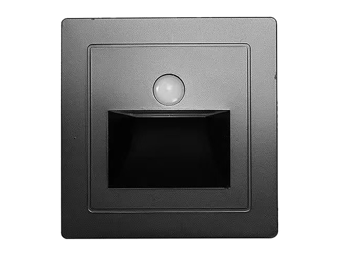 Lâmpada de Escada Solar Sensor Led Recessada 3000k | S/MARCA