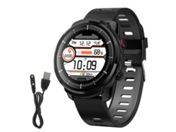 Pulseira Inteligente EOOCOO com previsão do tempo, monitoramento cardíaco, tela redonda 1,3 polegadas, IP68