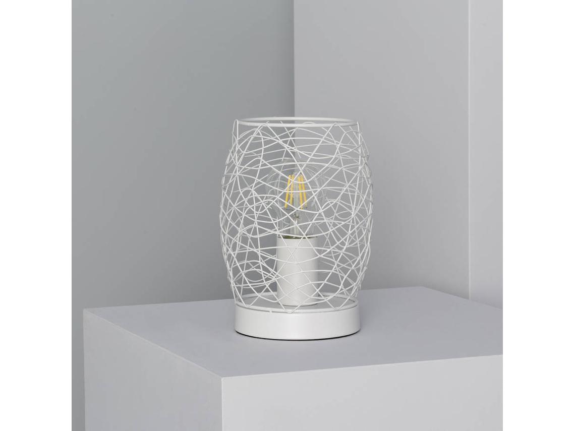 Candeeiro De Mesa Em Alumínio Winbi Branco