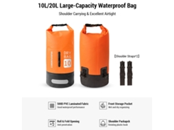 Bolsa Seca Impermeável 20l Mochila para Camping