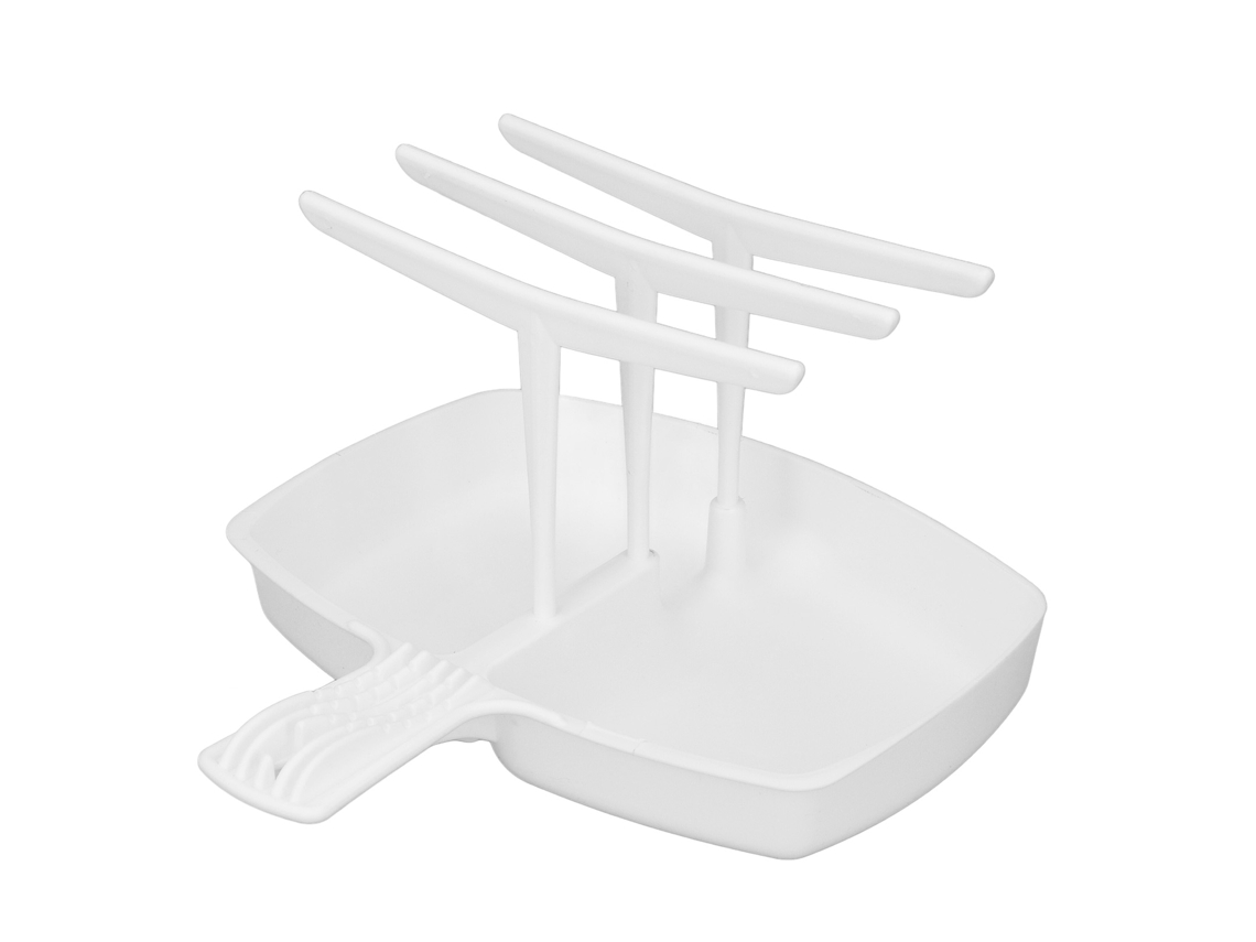 Prato de Bacon LAXISCREED para Micro ondas Branco