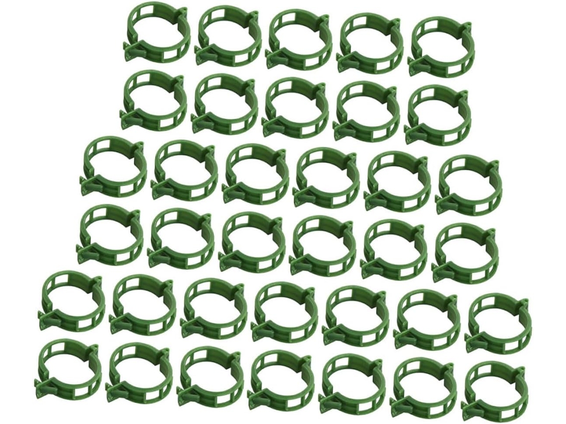Inoomp Presilhas para Plantas, Grampos de Suporte para Plantas, Feitos de Pp Verde, 200 Peças, Presilhas de Suporte CHABERLU